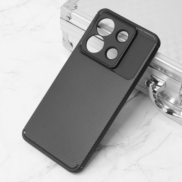 Maska za Xiaomi Redmi Note 13 Pro 5G (EU) Defender Carbon crna - 212601