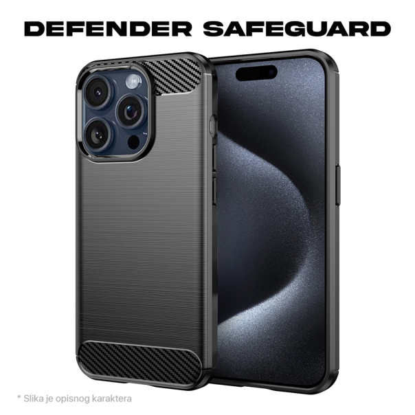 Maska za iPhone 16 Pro 6.3 Defender Safeguard crna - 216118-1