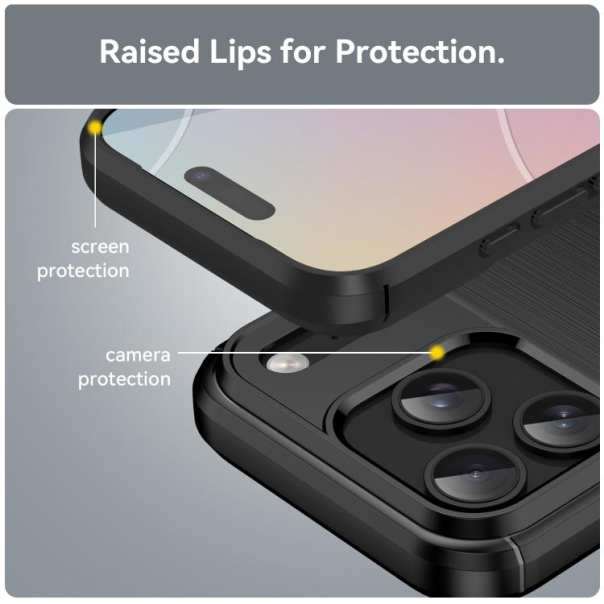 Maska za iPhone 17 Pro 6.3 crna Defender Safeguard - 223504