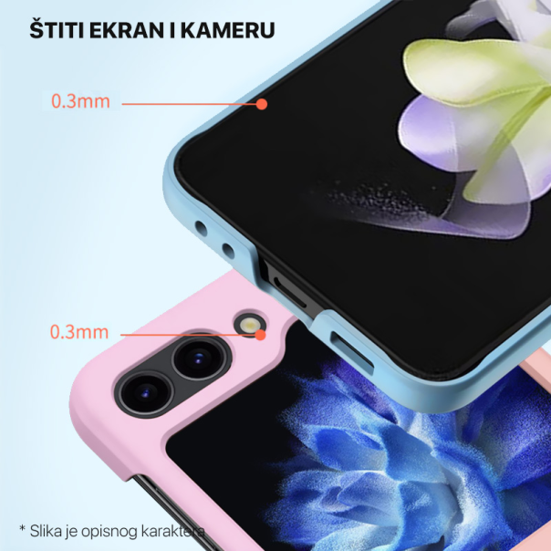 Torbica Elegant Fold za Samsung F741B Galaxy Z Flip 6 5G svetlo roze - 214526