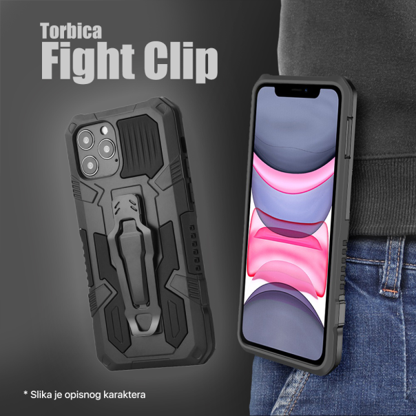 Torbica Fight Clip za iPhone 14 6.1 crna - 204169