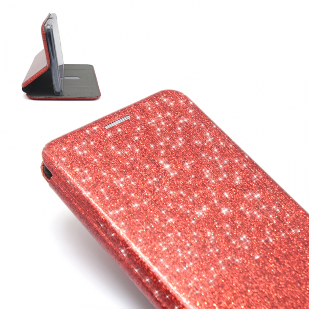 Maska za iPhone XS Max Flip Crystal crvena - 66705