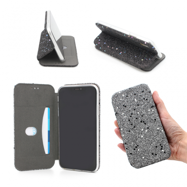 Maska za iPhone XS Max Flip Diamond bela - 72591