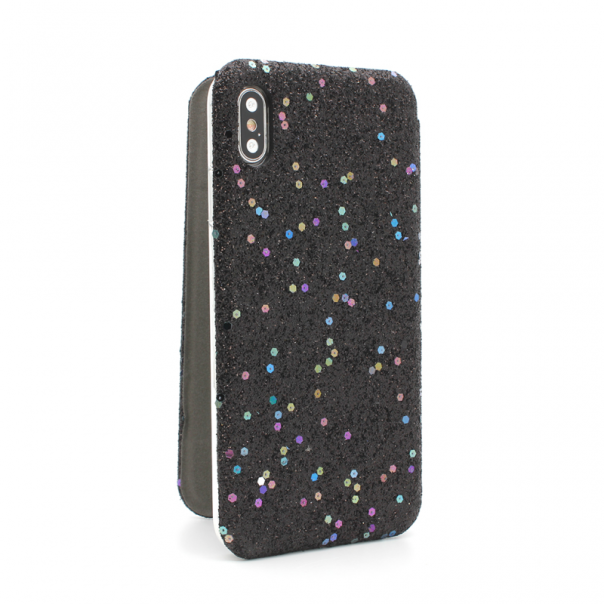 Maska za iPhone XS Max Flip Diamond crna - 72593