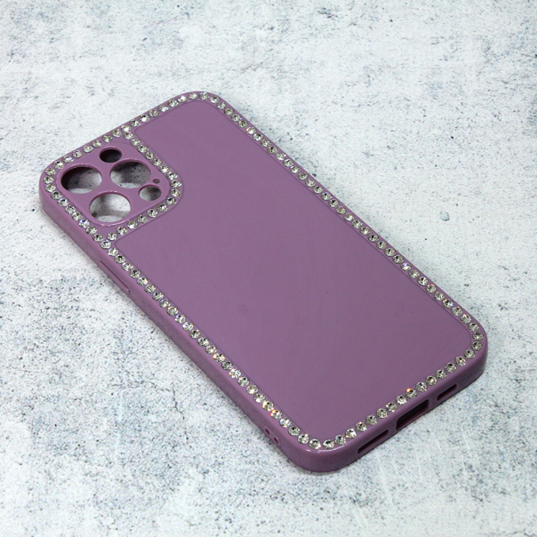 Maska za iPhone 12 Pro Max 6.7 Frame Cirkon ljubičasta - 96837-1