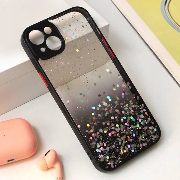 Torbica Frame Glitter za iPhone 14 Plus 6.7 crna - 203338