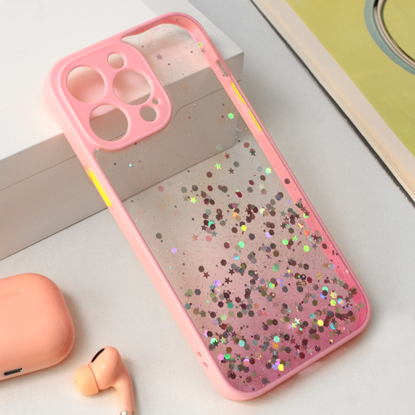 Torbica Frame Glitter za iPhone 14 Pro Max 6.7 roze - 203343