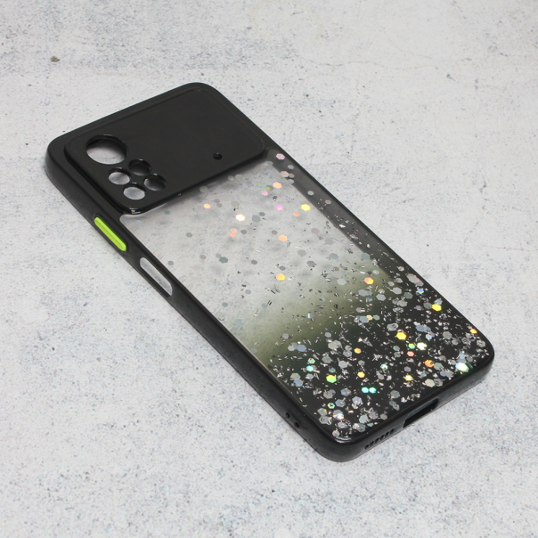 Maska za Xiaomi Poco X4 Pro 5G Frame Glitter crna - 201720