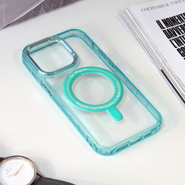 Maska za iPhone 14 Pro 6.1 Frame Magsafe plava - 210120