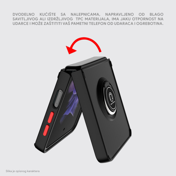 Maska za Samsung Galaxy Z Flip 6 5G Frosted Shockproof svetlo plava - 214534