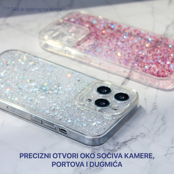Maska za iPhone 13 Pro 6.1 Glitter ljubičasta - 208527