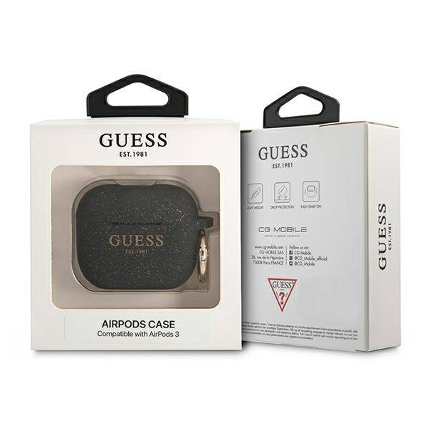 Torbica Guess Airpods 3 Glitter crna (GUA3SGGEK) - 203582