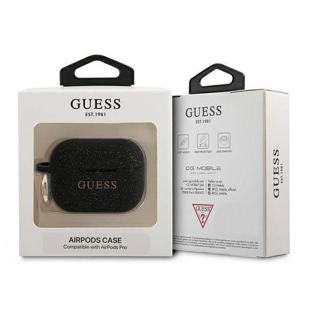 Torbica Guess Airpods Pro Glitter crna (GUAPSGGEK) - 203581