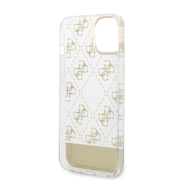 Maska za iPhone 14 6.1 Guess Hc 4G Electro Script zlatna (GUHCP14SHG4MHG) - 205347