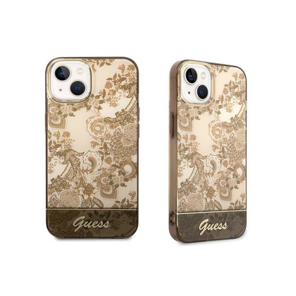 Maska za iPhone 14 6.1 Guess Hc IML Electro Cam TDJ zlatna (GUHCP14SHGPLHC) - 205356