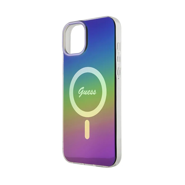 Maska za iPhone 15 6.1 Guess Hc IML Magsafe Iridescent crna (GUHMP15SHITSK) - 210433