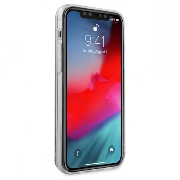 Maska za iPhone 12/12 Pro 6.1 Guess Hc Liquid Glitter Charms zlatna (GUHCP12MGLHFLGO) - 205382