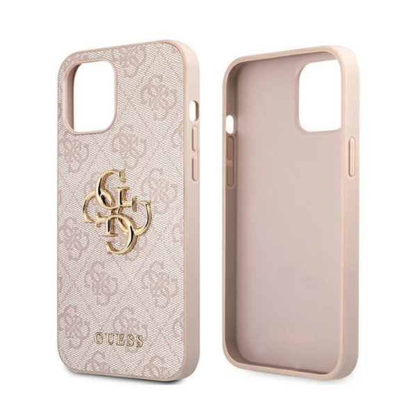 Maska za iPhone 12 Pro Max 6.7 Guess Hc PC 4G Big Metal Logo pink (GUHCP12L4GMGPI) - 205380