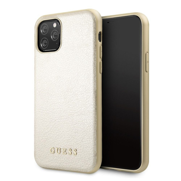 Maska za iPhone 11 Pro 5.8 Guess Hc PC Iridescent Leather zlatna (GUHCN58IGLGO) - 205384