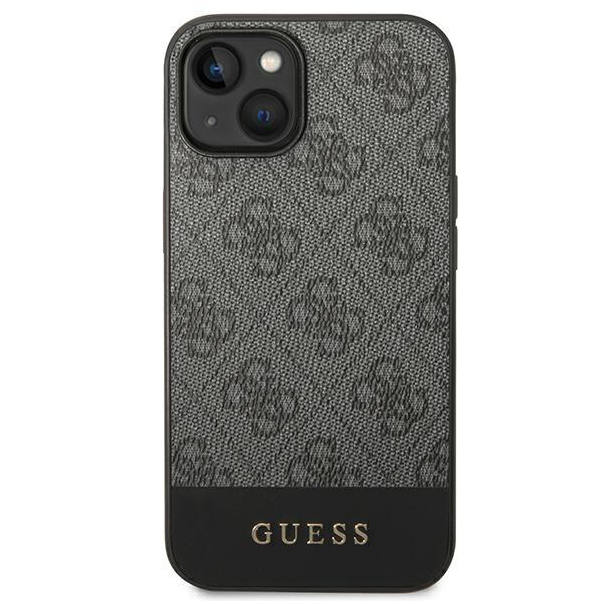 Maska za iPhone 14 Plus 6.7 Guess Hc PC/TPU 4G Bottom Stripe siva (GUHCP14MG4GLGR) - 205367