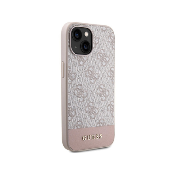 Torbica Guess Hc PC/TPU 4G Bottom Stripe za iPhone 15 6.1 roze (GUHCP15SG4GLPI) - 211145