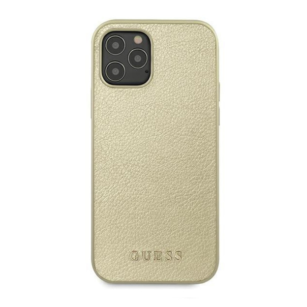 Maska za iPhone 12/12  Pro 6.1 Guess Hc PC/TPU Iridescent zlatna (GUHCP12MIGLGO) - 205385