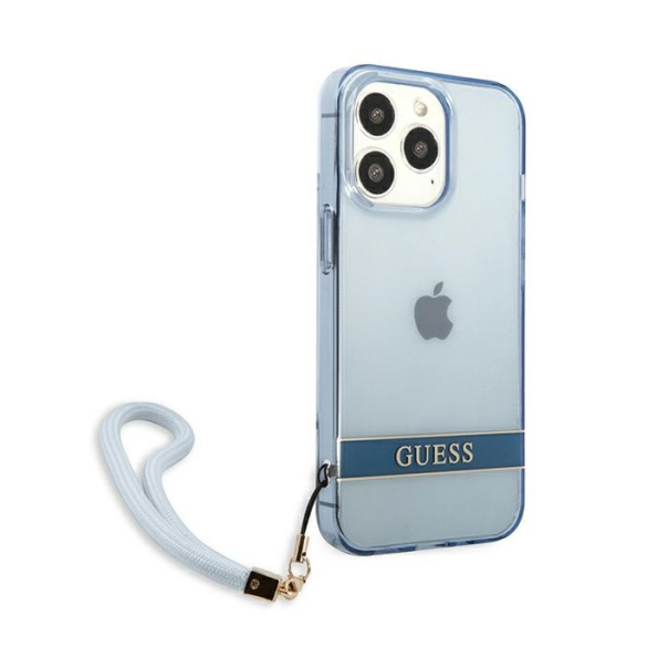 Maska za iPhone 13 Pro 6.1 Guess Hc PC/TPU Translucent plava (GUHCP13LHTSGSB) - 205377