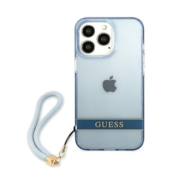 Maska za iPhone 13 Pro 6.1 Guess Hc PC/TPU Translucent plava (GUHCP13LHTSGSB) - 205377