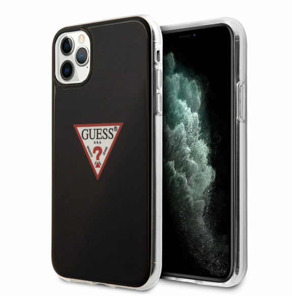 Maska za iPhone 11 Pro 5.8 Guess Hc PC/TPU Triangle Logo crna (GUHCN58PCUCTLBK) - 205386