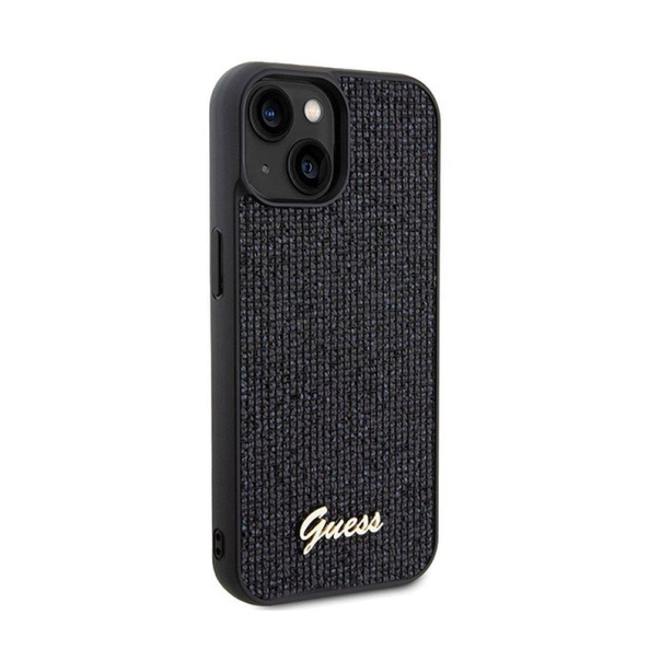 Maska za iPhone 15 6.1 (GUHCP15SPMSDGSK) Guess Hc PU Disco Script Metal - GUHCP15SPMSDGSK
