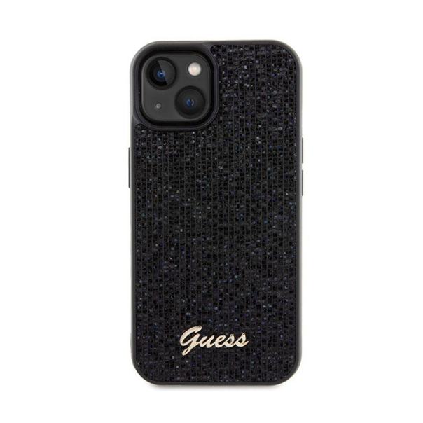 Maska za iPhone 15 6.1 (GUHCP15SPMSDGSK) Guess Hc PU Disco Script Metal - GUHCP15SPMSDGSK