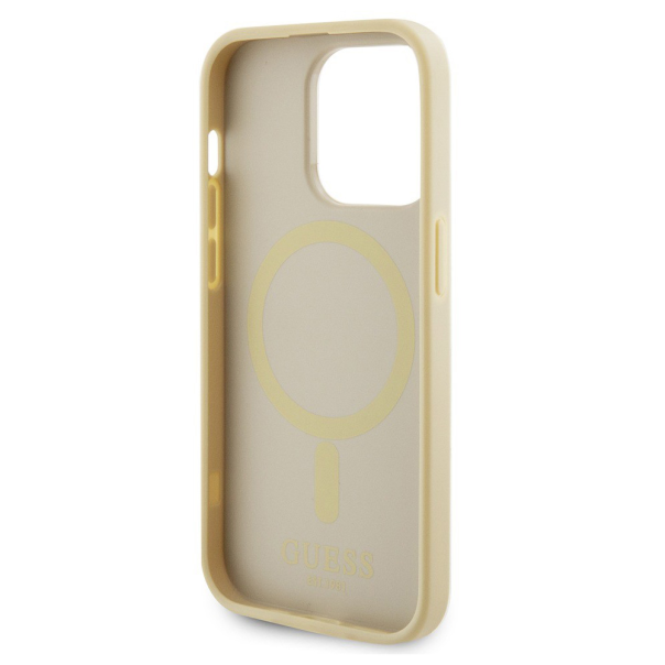 Maska za iPhone 15 Pro 6.1 bez (GUHMP15LPSAHMCB) Guess Hc PU Saffiano Magsafe - 210436