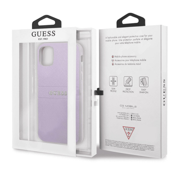 Torbica Guess Hc PU Saffiano za iPhone 11 ljubičasta - GUHCN61PSASBPU-1
