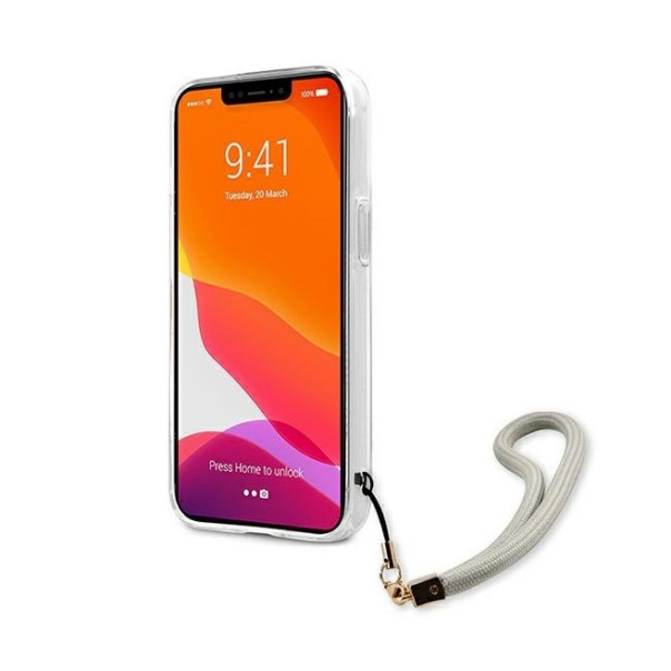 Maska za iPhone 13 Pro Max 6.7  Guess Marble Strap siva (GUHCP13XKMABGR) - 205684