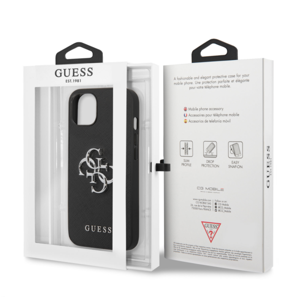 Torbica Guess Saffiano Big za iPhone 13 6.1 crna (GUHCP13MSA4GSBK) - 203578
