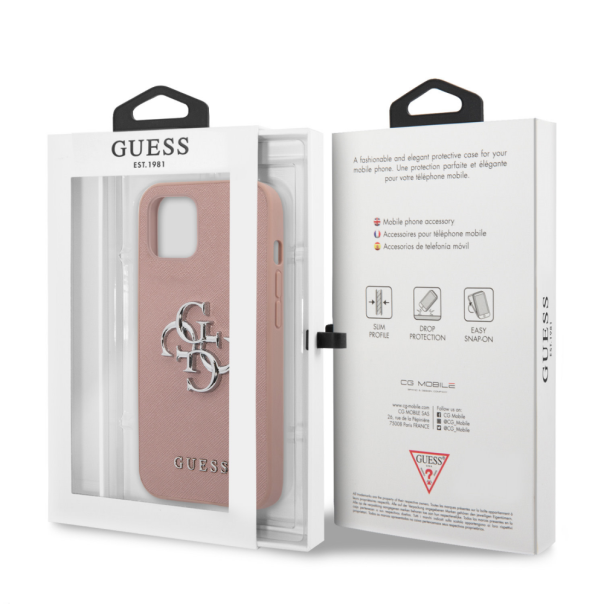 Torbica Guess Saffiano Big za iPhone 13 6.1 roza (GUHCP13MSA4GSPI) - 203572
