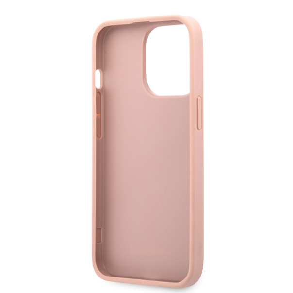 Maska za iPhone 13 Pro metal pink Guess Saffiano Big 4G - 203577