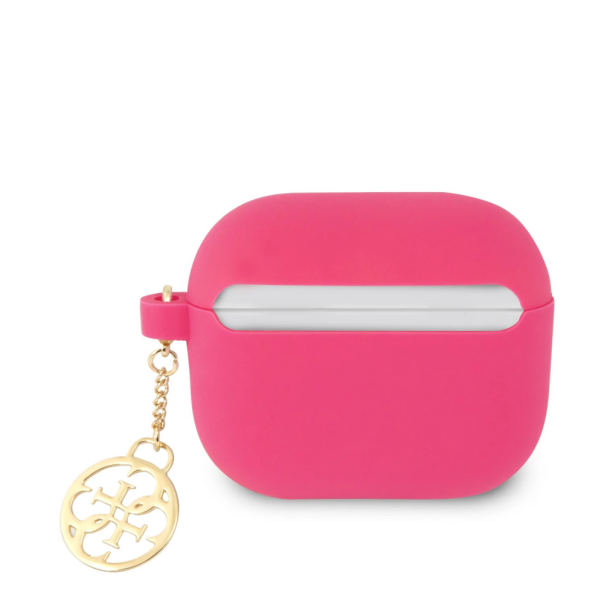 Torbica Guess Silicone za Airpods 3 4G Charm pink (GUA3LSC4EF) - 205392