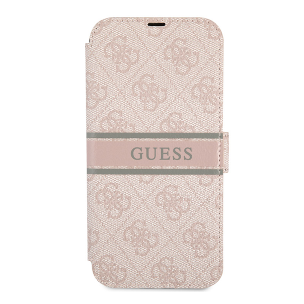 Torbica Guess Stripe Bk Pu za iPhone 13 Pro 6.1 roze (GUBKP13L4GDPI) - 203569