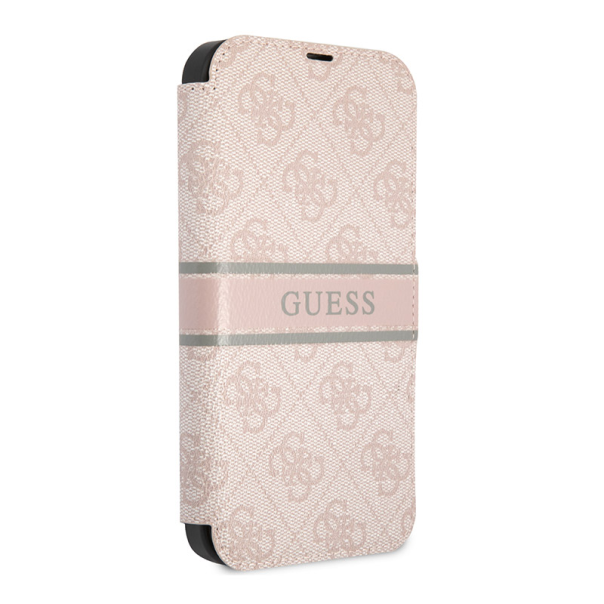 Torbica Guess Stripe Bk Pu za iPhone 13 Pro 6.1 roze (GUBKP13L4GDPI) - 203569