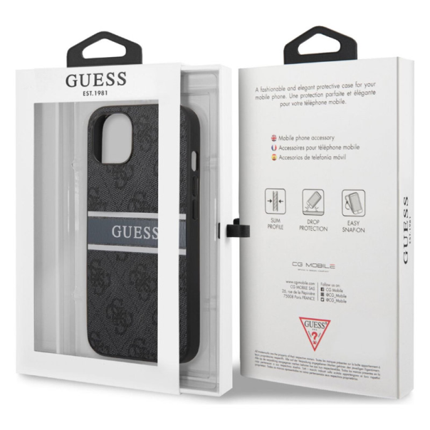 Torbica Guess Stripe za iPhone 13 6.1 siva (GUHCP13M4GDGR) - 203565