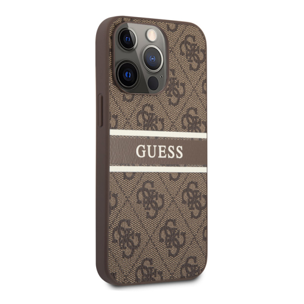 Torbica Guess Stripe za iPhone 13 Pro 6.1 braon  (GUHCP13L4GDBR) - 203574