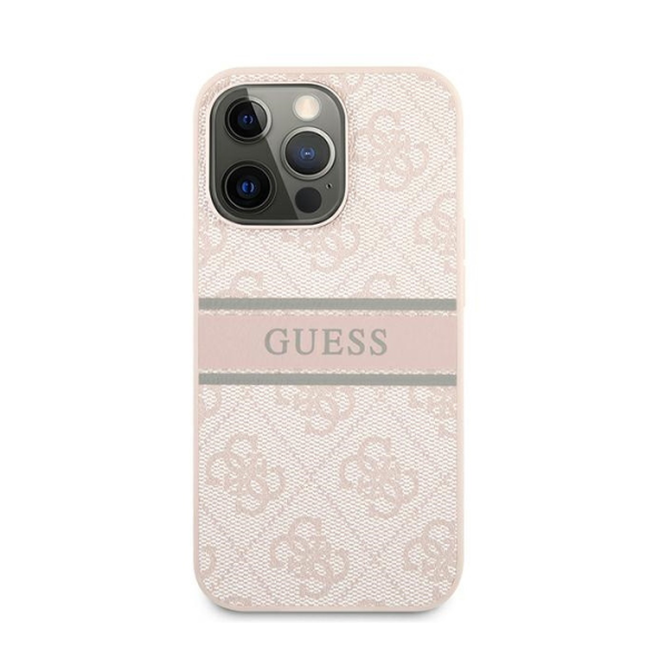 Torbica Guess Stripe za iPhone 13 Pro 6.1 roze (GUHCP13L4GDPI) - 203571