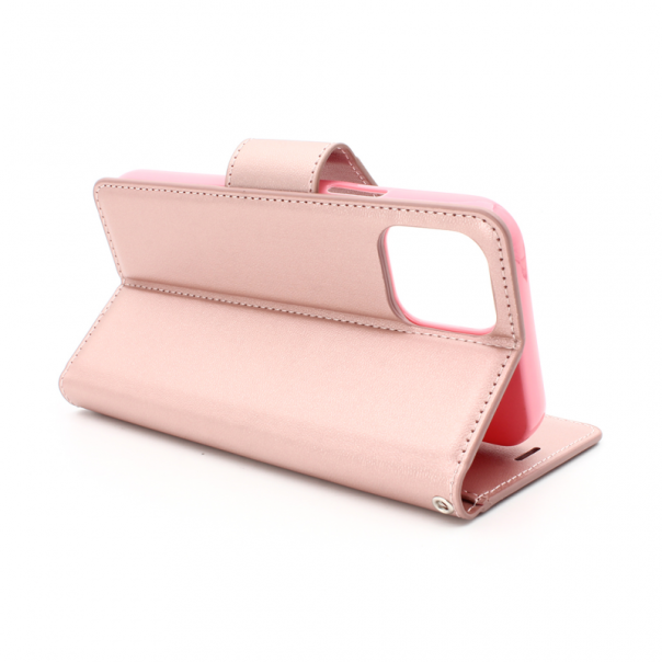 Maska za iPhone 12/12 Pro 6.1 Hanman Canvas ORG roze - 86572