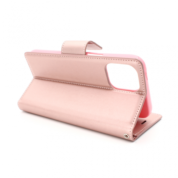 Maska za iPhone 12 Pro Max 6.7 Hanman Canvas ORG roze - 86574