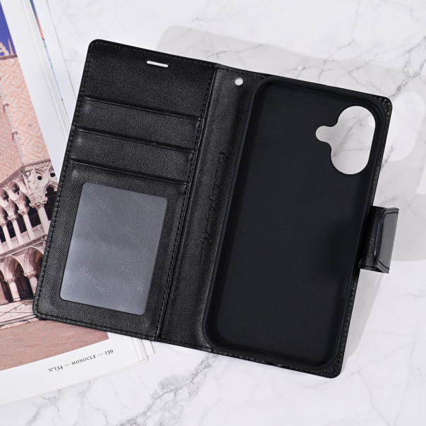 Torbica Hanman Canvas ORG za iPhone 16 6.1 crna - 216230-1