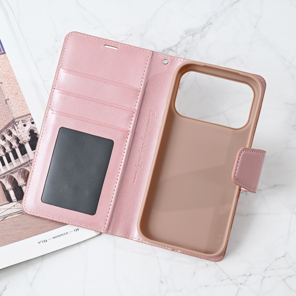 Maska za iPhone 17 Pro 6.3 roze Hanman Canvas ORG - 223412