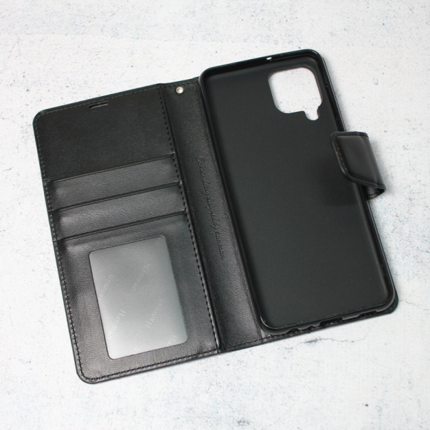 Maska za Samsung Galaxy A22 4G Hanman Canvas ORG crna - 94920-1