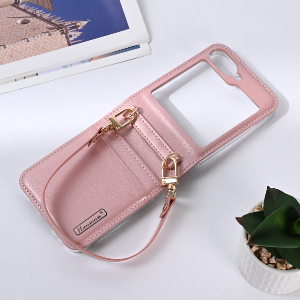 Maska za Samsung Galaxy Z Flip 6 Hanman Canvas ORG roze - 215348-1-1