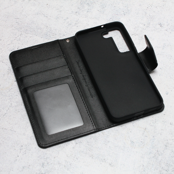 Maska za Samsung Galaxy S22 5G Hanman Canvas ORG crna - 97022